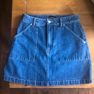 Denim mini skirt